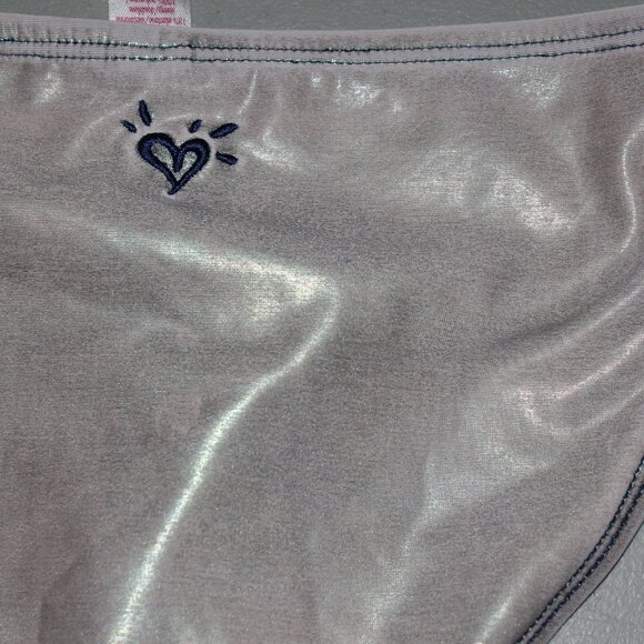 Silver & Blue 2 Pcs Justice Bikini Swimsuit Size 7 - Picture 9 of 10